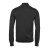 Pull col zippé en laine mérinos et polyacrylique, coupe ajustée élégante
