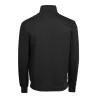 Sweat cardigan zippé en coton et polyester, col montant, poches avant, 310 g/m²