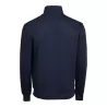 Sweat cardigan zippé en coton et polyester, col montant, poches avant, 310 g/m²