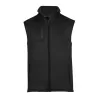 Bodywarmer en polaire ajusté, col montant, poches zippées, 235 g/m²