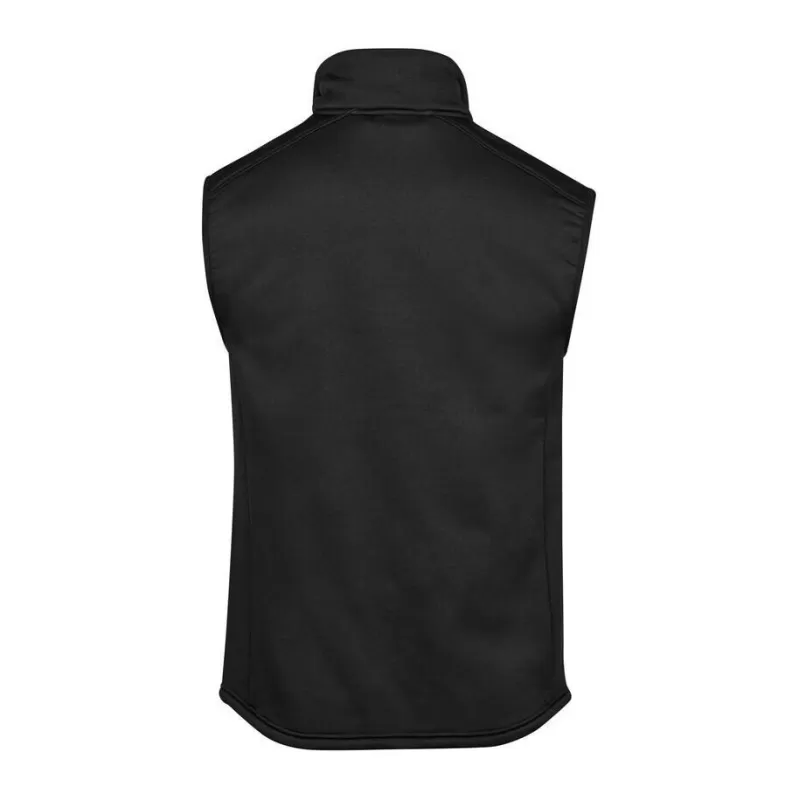Bodywarmer en polaire ajusté, col montant, poches zippées, 235 g/m²