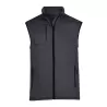 Bodywarmer en polaire ajusté, col montant, poches zippées, 235 g/m²