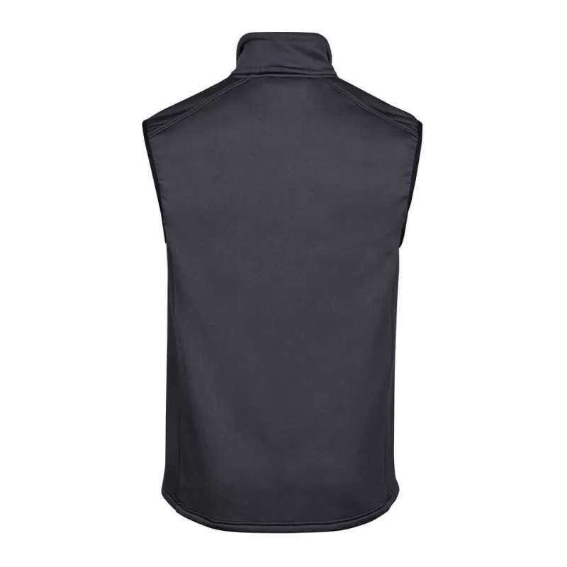 Bodywarmer en polaire ajusté, col montant, poches zippées, 235 g/m²