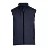 Bodywarmer en polaire ajusté, col montant, poches zippées, 235 g/m²