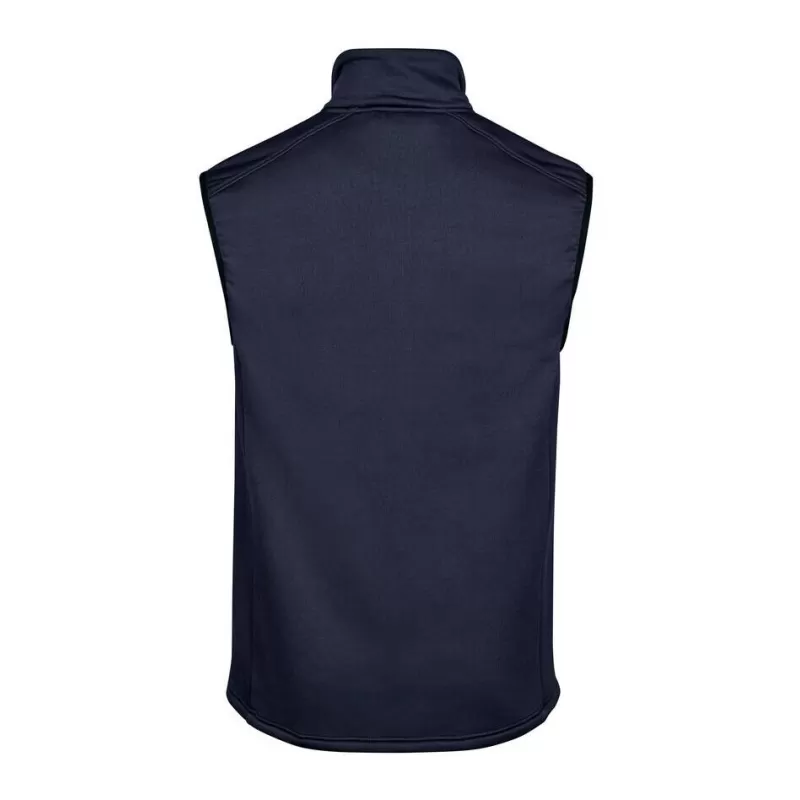Bodywarmer en polaire ajusté, col montant, poches zippées, 235 g/m²