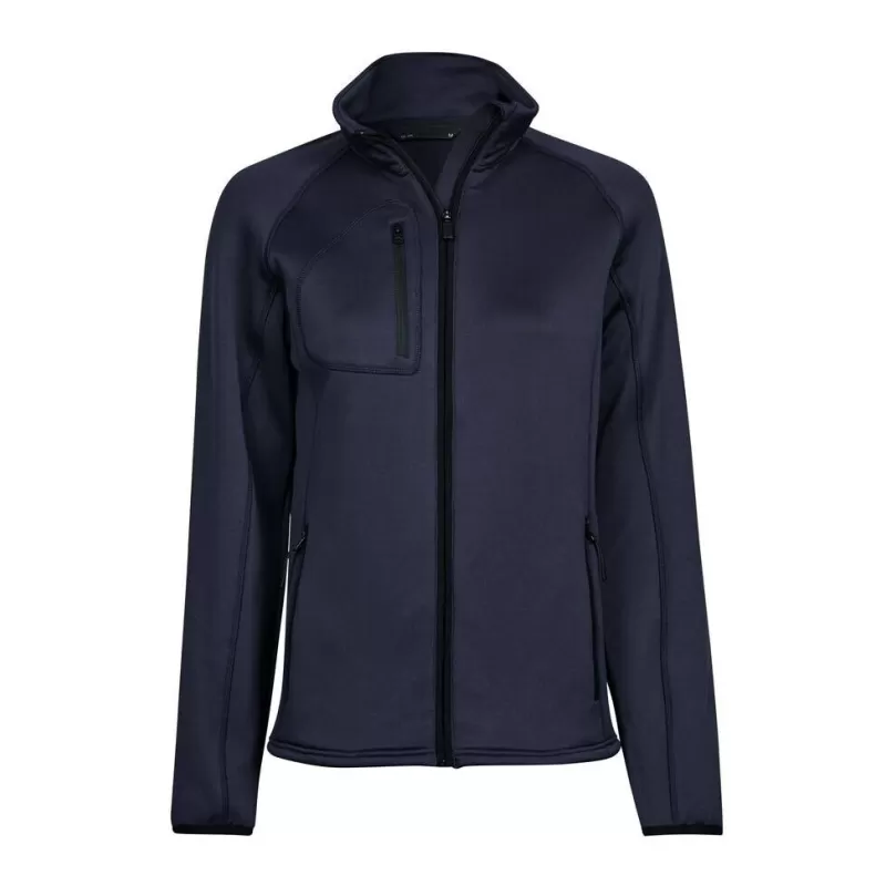 Veste polaire femme stretch col montant, manches raglan, poches zippées, 235 g/m²