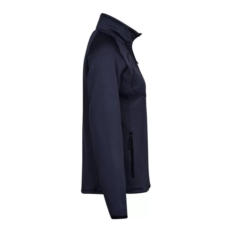 Veste polaire femme stretch col montant, manches raglan, poches zippées, 235 g/m²