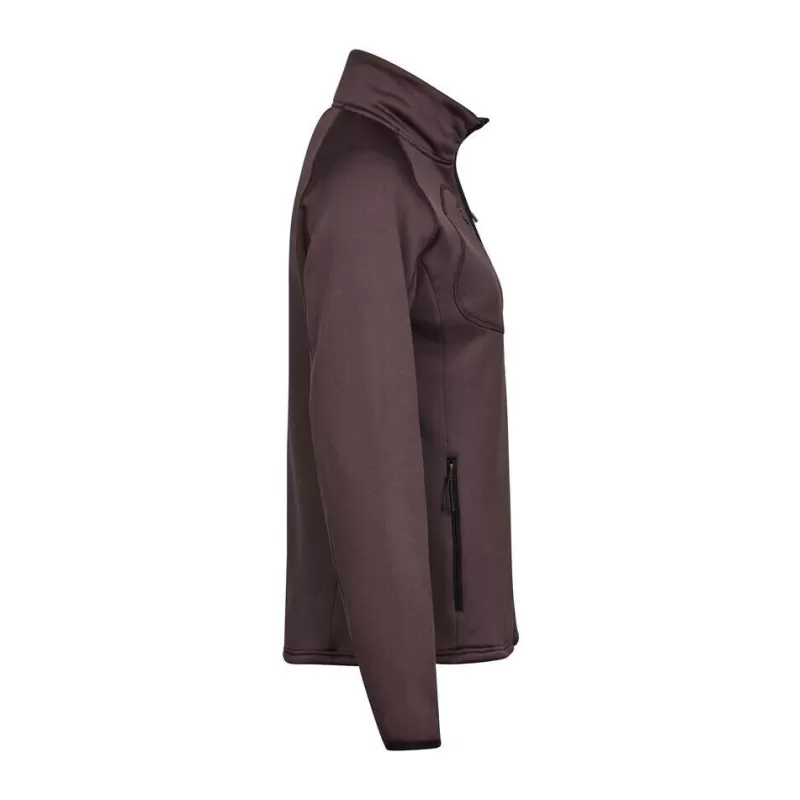 Veste polaire femme stretch col montant, manches raglan, poches zippées, 235 g/m²