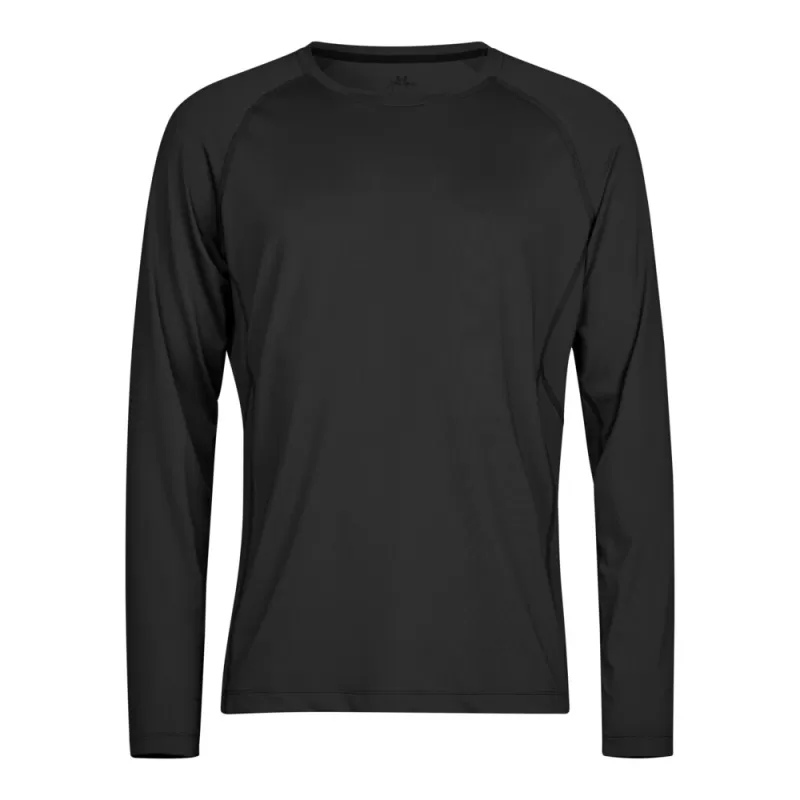 Tee-shirt de sport manches longues en polyester léger et respirant, 160 g/m²
