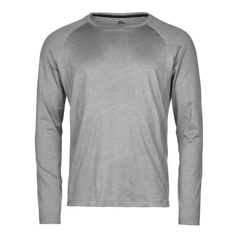 Tee-shirt de sport manches longues en polyester léger et respirant, 160 g/m²