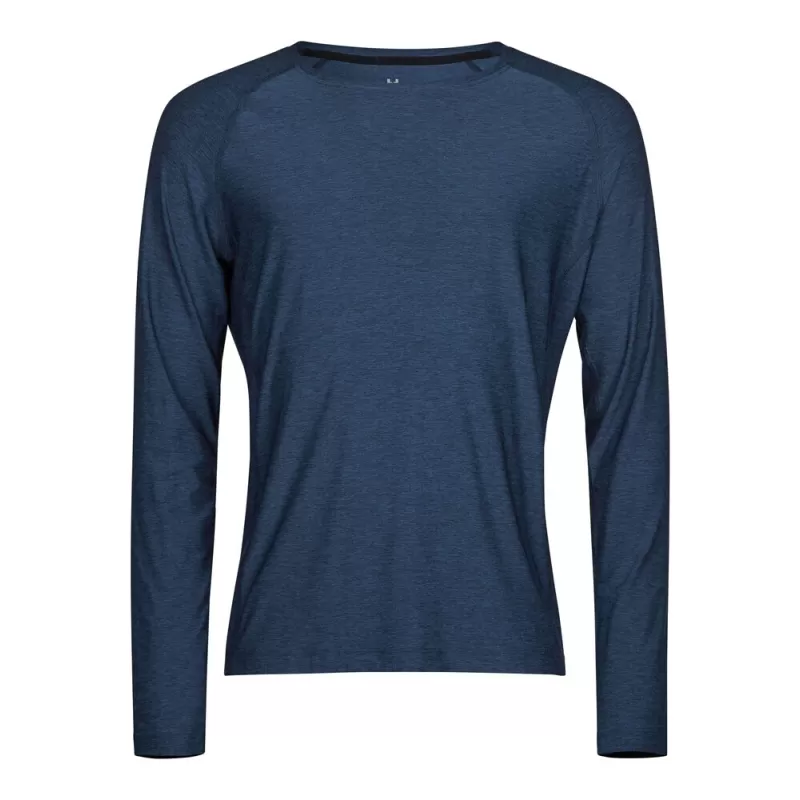 Tee-shirt de sport manches longues en polyester léger et respirant, 160 g/m²