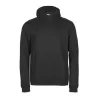 Sweat de sport à capuche en coton et polyester, poche zippée sur la manche, 320 g/m²