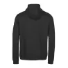 Sweat de sport à capuche en coton et polyester, poche zippée sur la manche, 320 g/m²