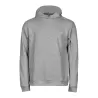 Sweat de sport à capuche en coton et polyester, poche zippée sur la manche, 320 g/m²