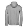Sweat de sport à capuche en coton et polyester, poche zippée sur la manche, 320 g/m²