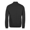 Sweat de sport zippé en coton ringspun, col cadet, poches latérales, 320 g/m²