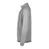 Sweat de sport zippé en coton ringspun, col cadet, poches latérales, 320 g/m²
