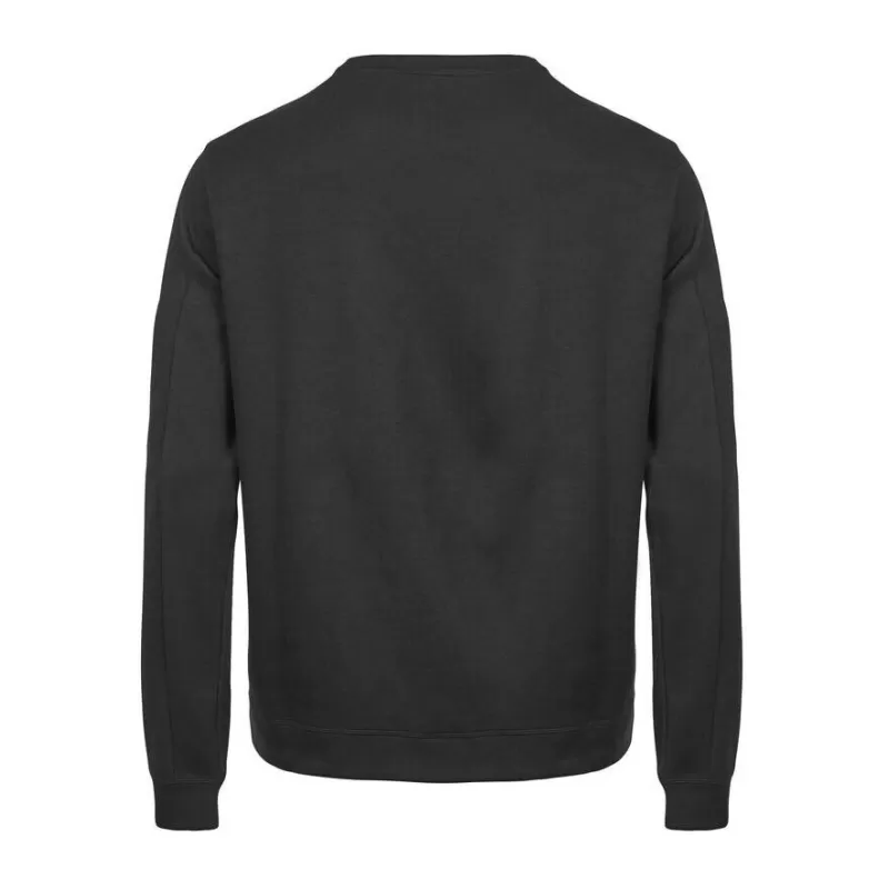 Sweat de sport col rond en coton et polyester, poche zippée sur la manche, 320 g/m²