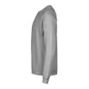 Sweat de sport col rond en coton et polyester, poche zippée sur la manche, 320 g/m²