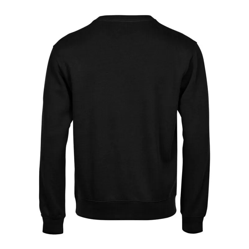 Sweat col rond en coton ringspun, manches droites, 365 g/m²