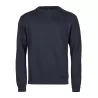 Sweat col rond en coton ringspun, manches droites, 365 g/m²