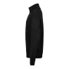 Sweat col zippé en coton ringspun, manches droites, 365 g/m²