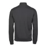 Sweat col zippé en coton ringspun, manches droites, 365 g/m²