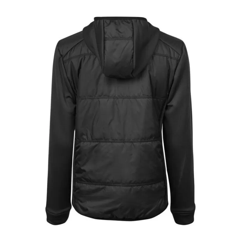 Veste bi-matière à capuche femme en polyester avec isolation DuPont™, 235 g/m²