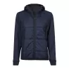 Veste bi-matière à capuche femme en polyester avec isolation DuPont™, 235 g/m²
