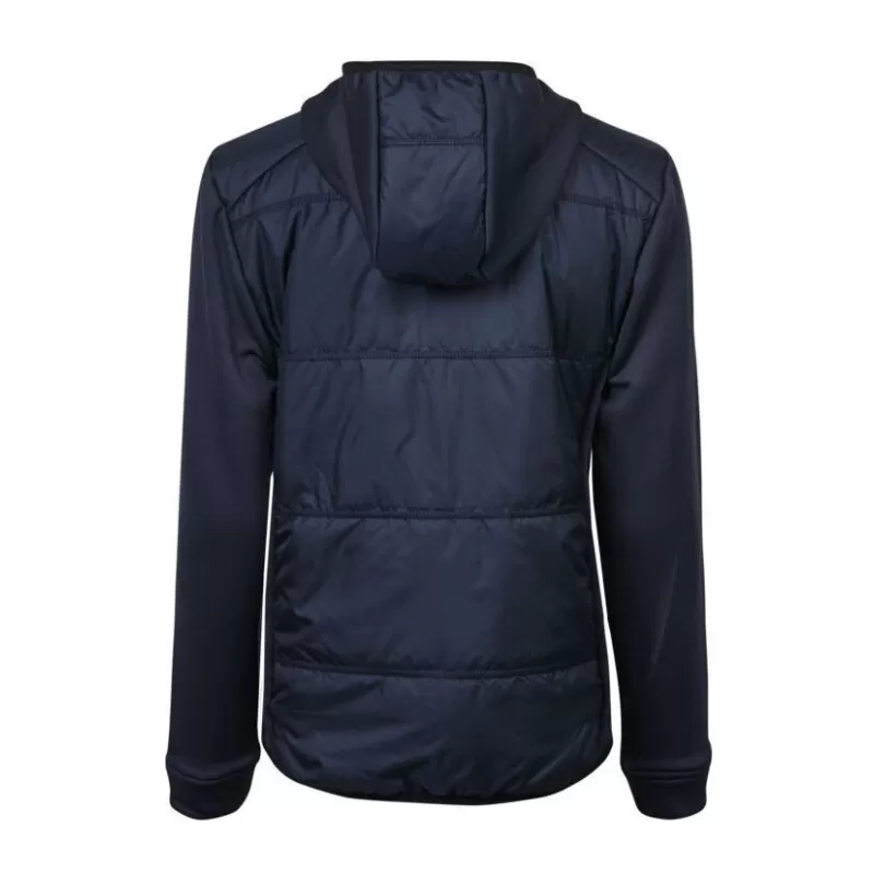 Veste bi-matière à capuche femme en polyester avec isolation DuPont™, 235 g/m²