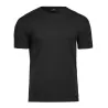 T-shirt homme stretch ajusté col rond, manches courtes, 195 g/m²