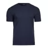 T-shirt homme stretch ajusté col rond, manches courtes, 195 g/m²