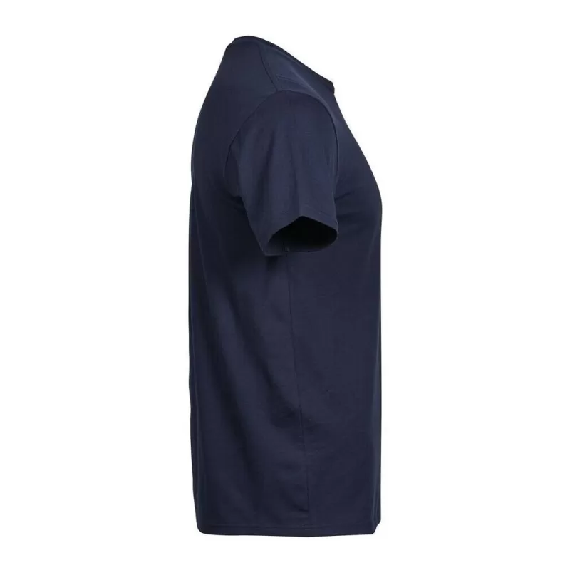 T-shirt homme stretch ajusté col rond, manches courtes, 195 g/m²