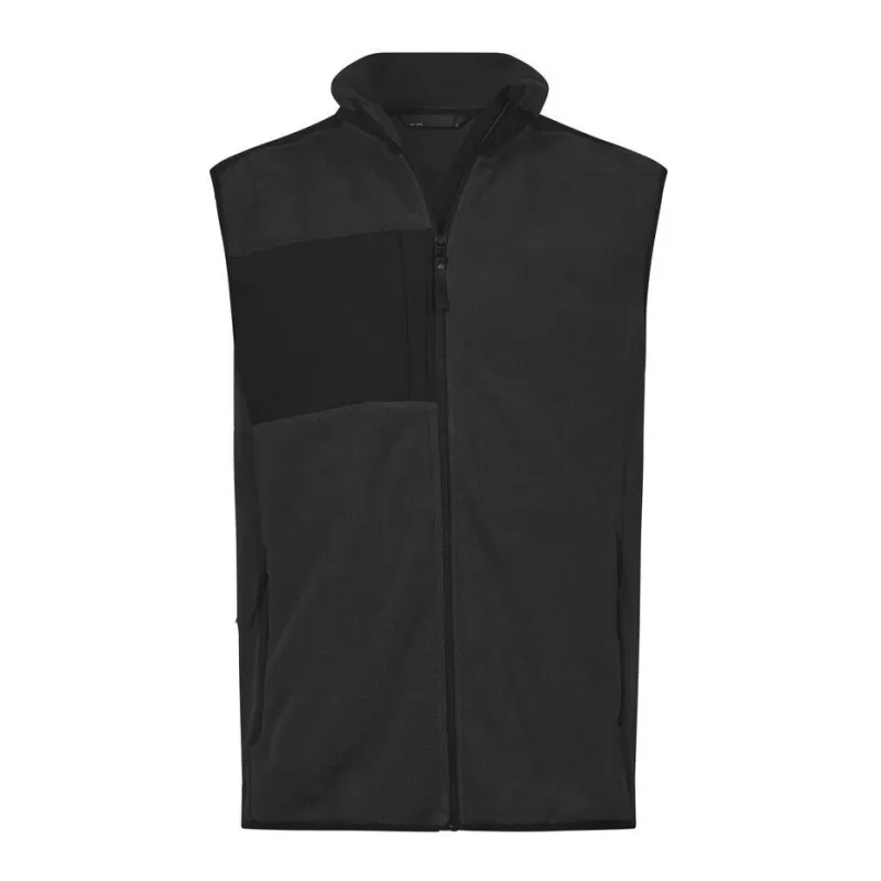 Bodywarmer épais en polaire avec empiècements renforcés, 344 g/m²