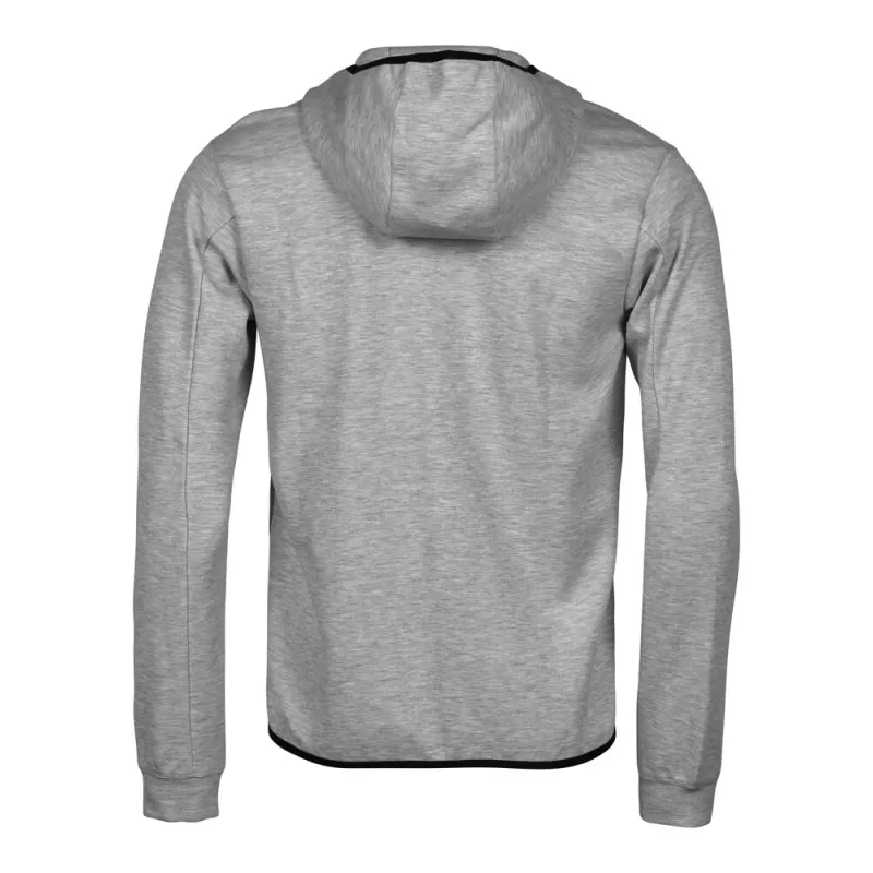 Sweat de sport à capuche zippé en coton ringspun, poches latérales, 320 g/m²