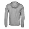 Sweat de sport à capuche zippé en coton ringspun, poches latérales, 320 g/m²