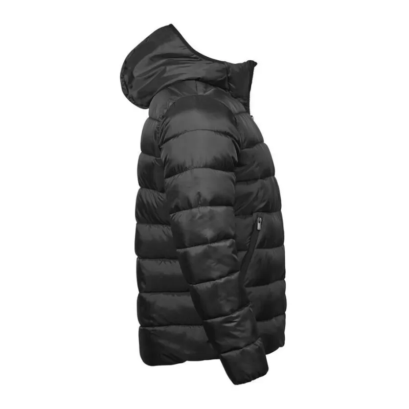 Doudoune à capuche légère en polyester recyclé, imperméable, poches zippées