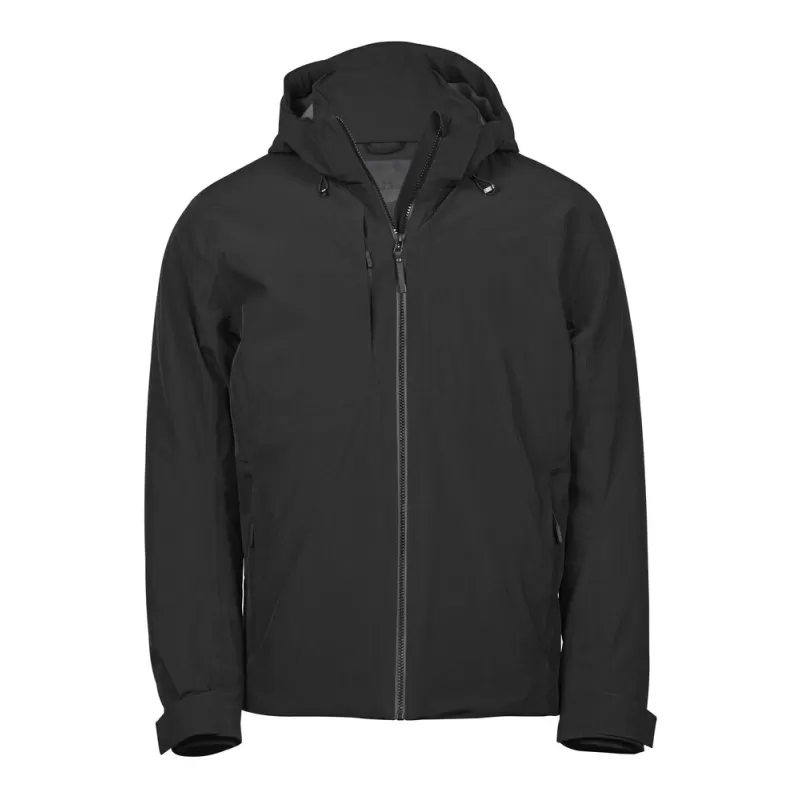Veste homme imperméable extensible avec capuche amovible, 120 g/m²