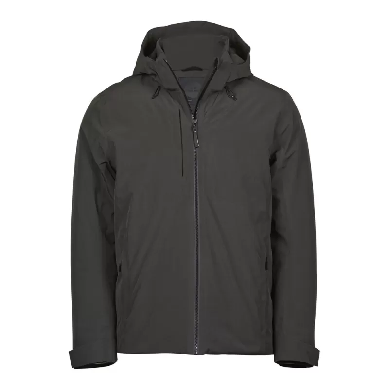 Veste homme imperméable extensible avec capuche amovible, 120 g/m²