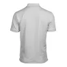 Polo homme coupe ajustée en polyester recyclé et élasthanne, col plat, 187 g/m²