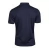 Polo homme coupe ajustée en polyester recyclé et élasthanne, col plat, 187 g/m²