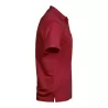 Polo homme coupe ajustée en polyester recyclé et élasthanne, col plat, 187 g/m²