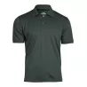 Polo homme coupe ajustée en polyester recyclé et élasthanne, col plat, 187 g/m²