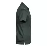 Polo homme coupe ajustée en polyester recyclé et élasthanne, col plat, 187 g/m²