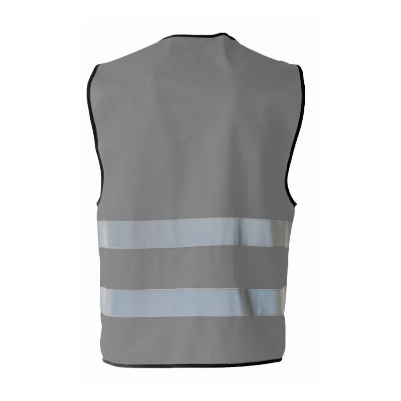 Gilet de sécurité fonctionnel hi-vis en polyester avec bandes réfléchissantes, 120 g/m²