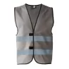 Gilet de sécurité fonctionnel hi-vis en polyester avec bandes réfléchissantes, 120 g/m²