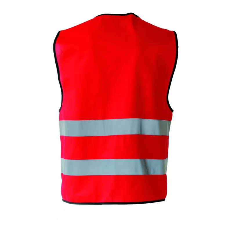 Gilet de sécurité fonctionnel hi-vis en polyester avec bandes réfléchissantes, 120 g/m²