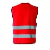Gilet de sécurité fonctionnel hi-vis en polyester avec bandes réfléchissantes, 120 g/m²