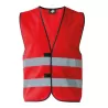 Gilet de sécurité fonctionnel hi-vis en polyester avec bandes réfléchissantes, 120 g/m²