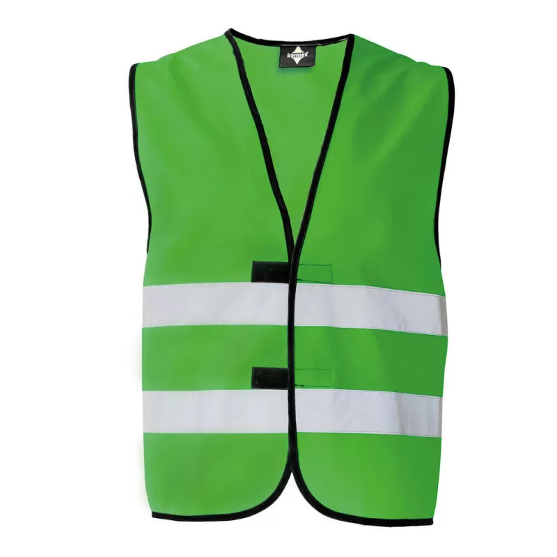 Gilet de sécurité fonctionnel hi-vis en polyester avec bandes réfléchissantes, 120 g/m²